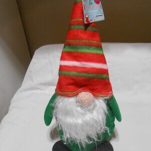 NEW CUTE Weighted Christmas cloth Decor GNOME 14 inches white faux fur beard 🎄